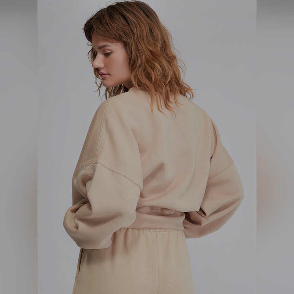 Adidas Beige Basic Crew Neck Sweatshirt - image 5